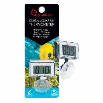 AQUATOP DTG-15 Submersible Thermometer with Digital Display & Suction Cup Mount